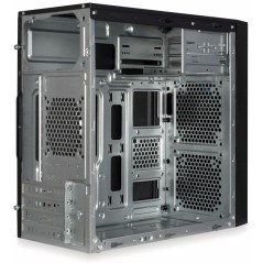 Inter-Tech IT-6505 Reto TRN Micro-ATX Case - Sleek Black Design, No Power Supply Included, Perfect for Custom Builds!